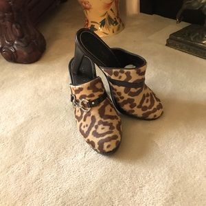 Coach, Karsen, Calf Hair Mules sz 9